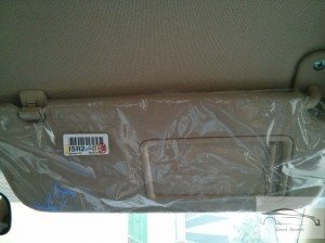 Hyundai verna CRDi 1.4 sun visor mirror on driver side