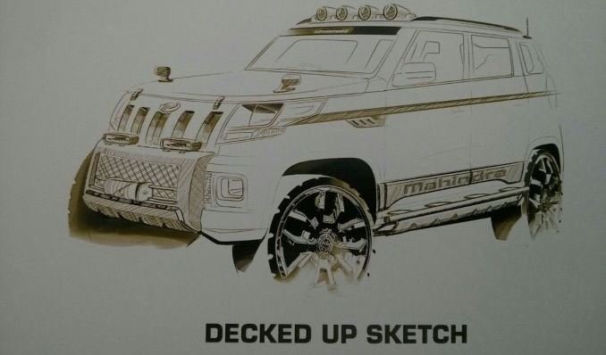 Mahindra TUV 300 sketch