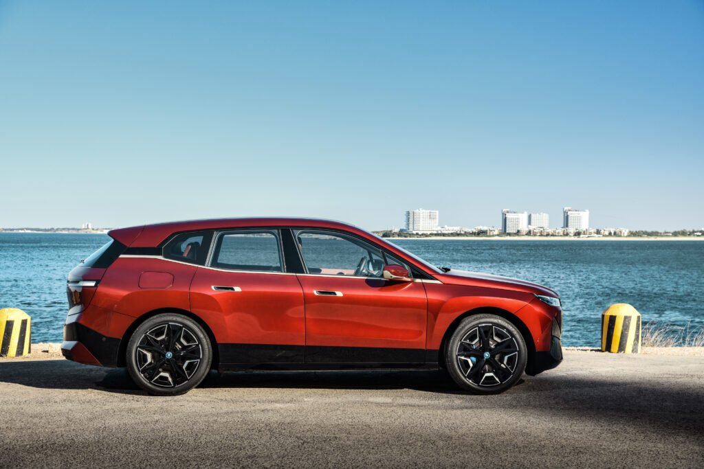 BMW iX electric side