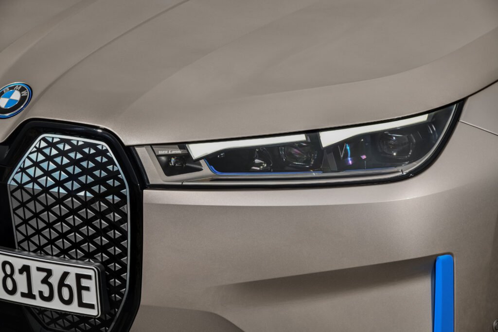 BMW iX electric headlamps