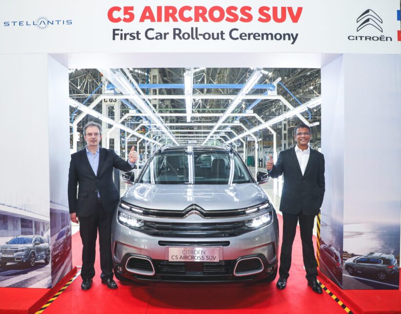 First Citroën C5 Aircross SUV Rolls Out From Thiruvallur Plant