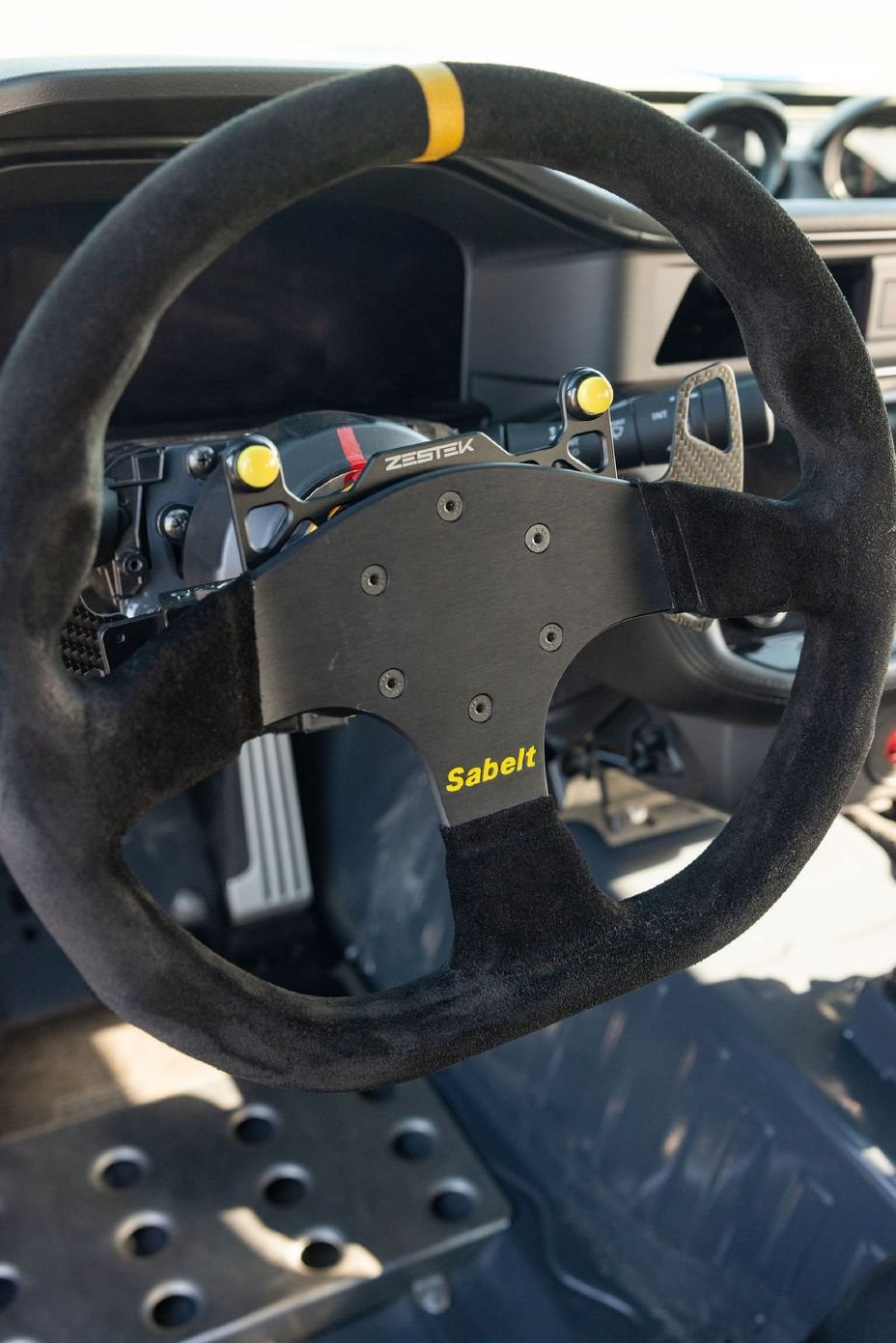 Nissan Project NAT2 Z competition cockpit and steering wheel